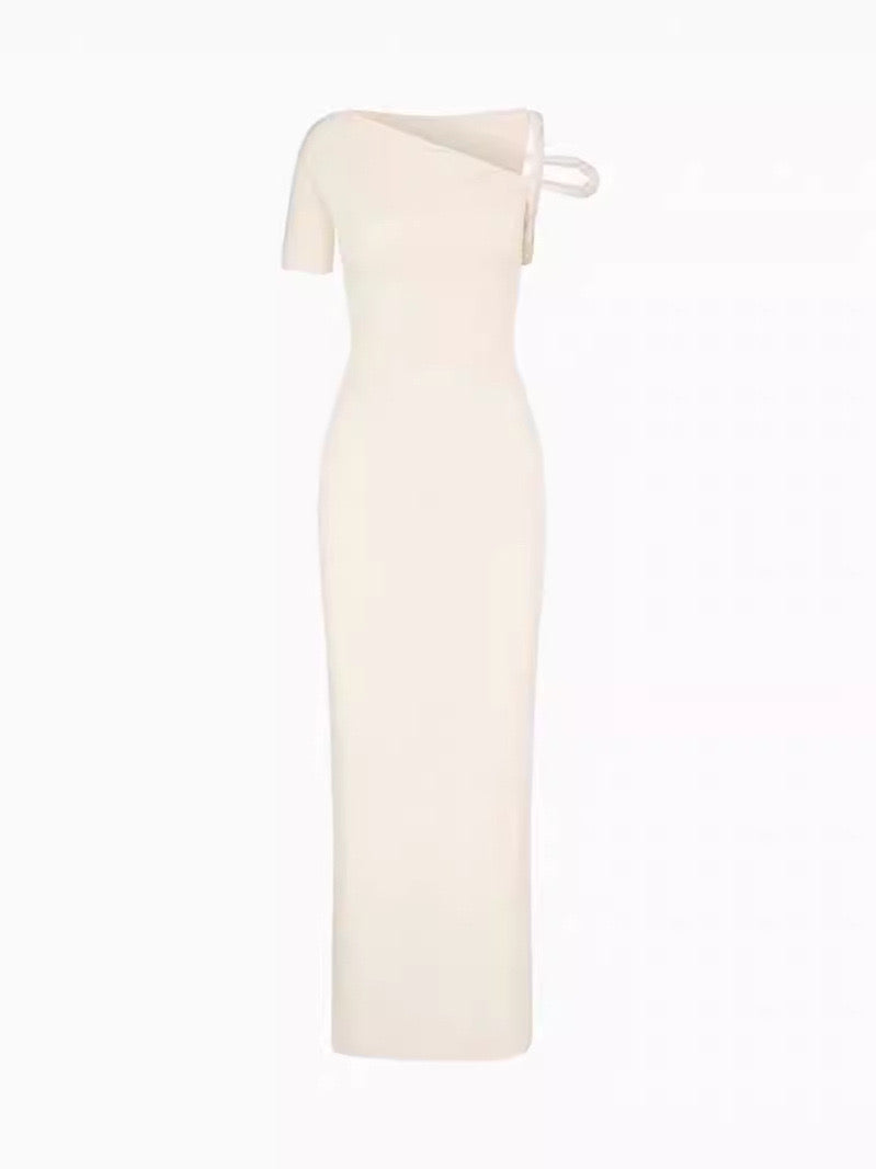 "Lamya" One-Shoulder-Maxikleid