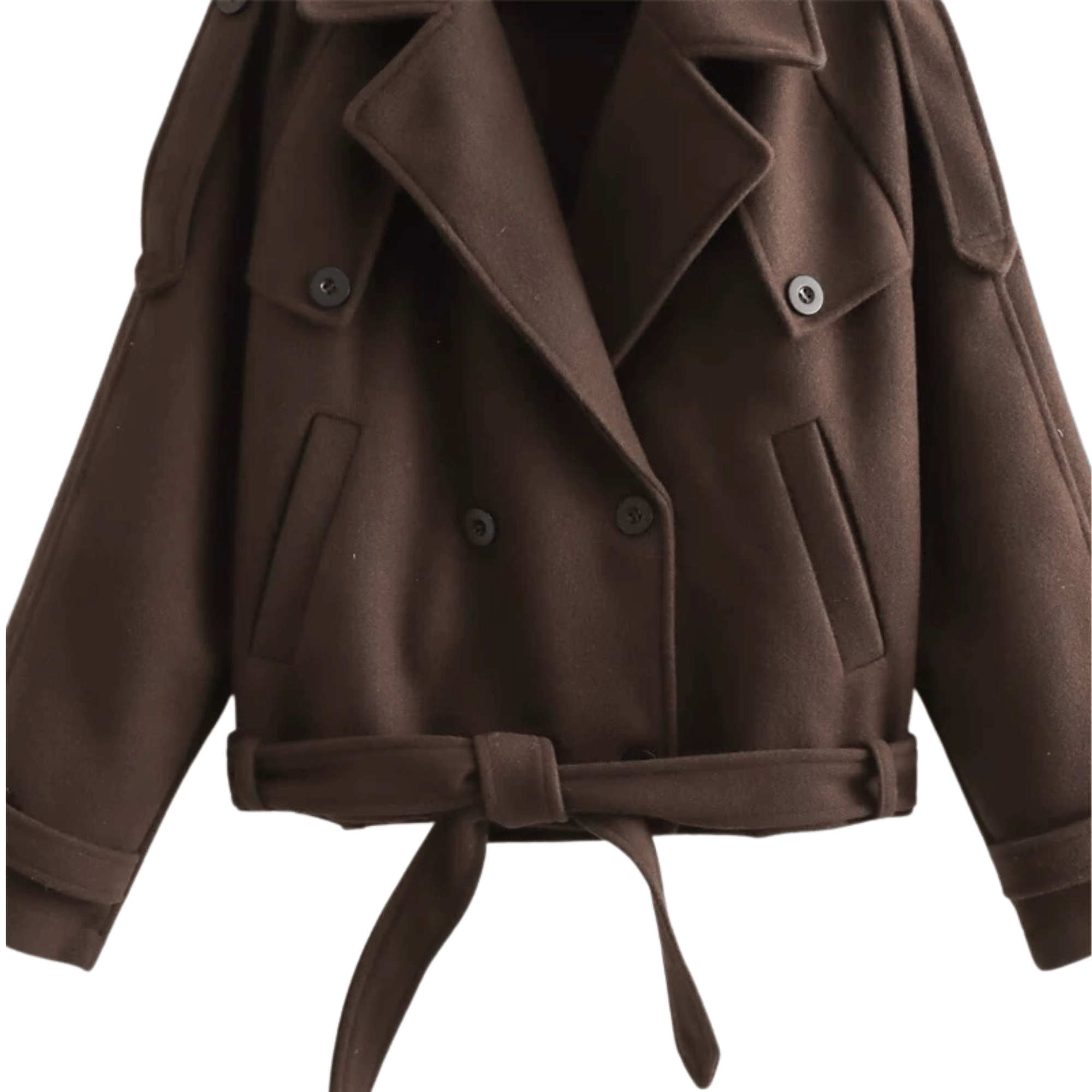 "Brianna" Cropped Trenchcoat