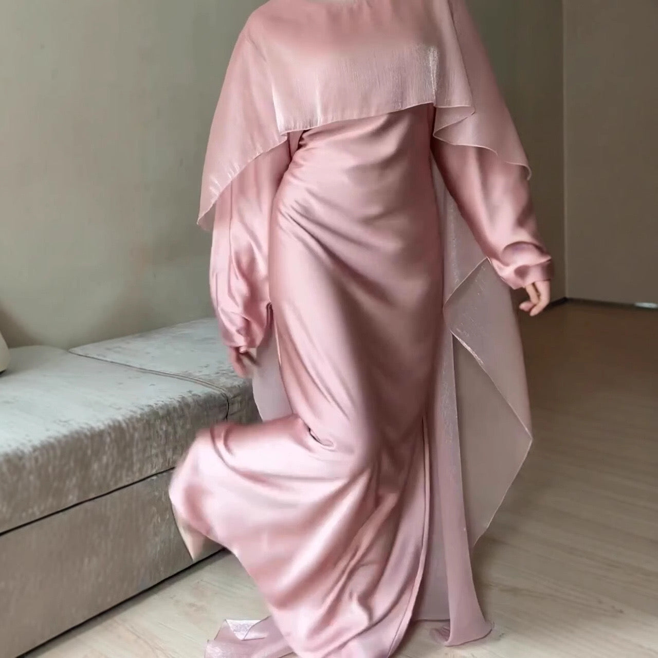 "Satin Rose" Abaya