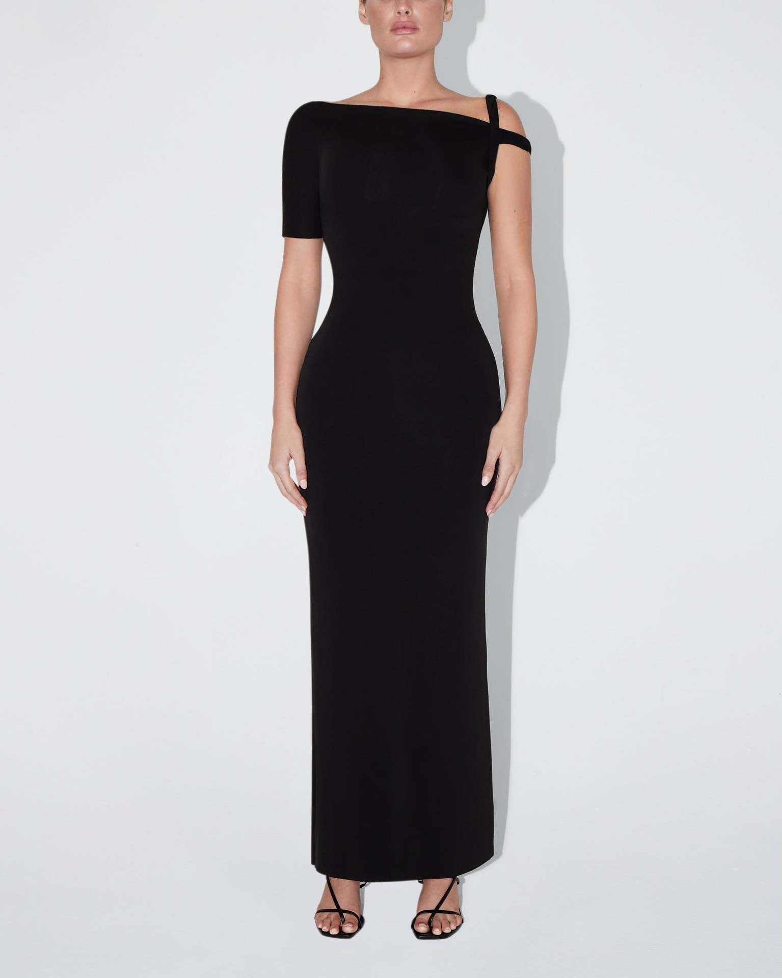 "Lamya" One-Shoulder-Maxikleid
