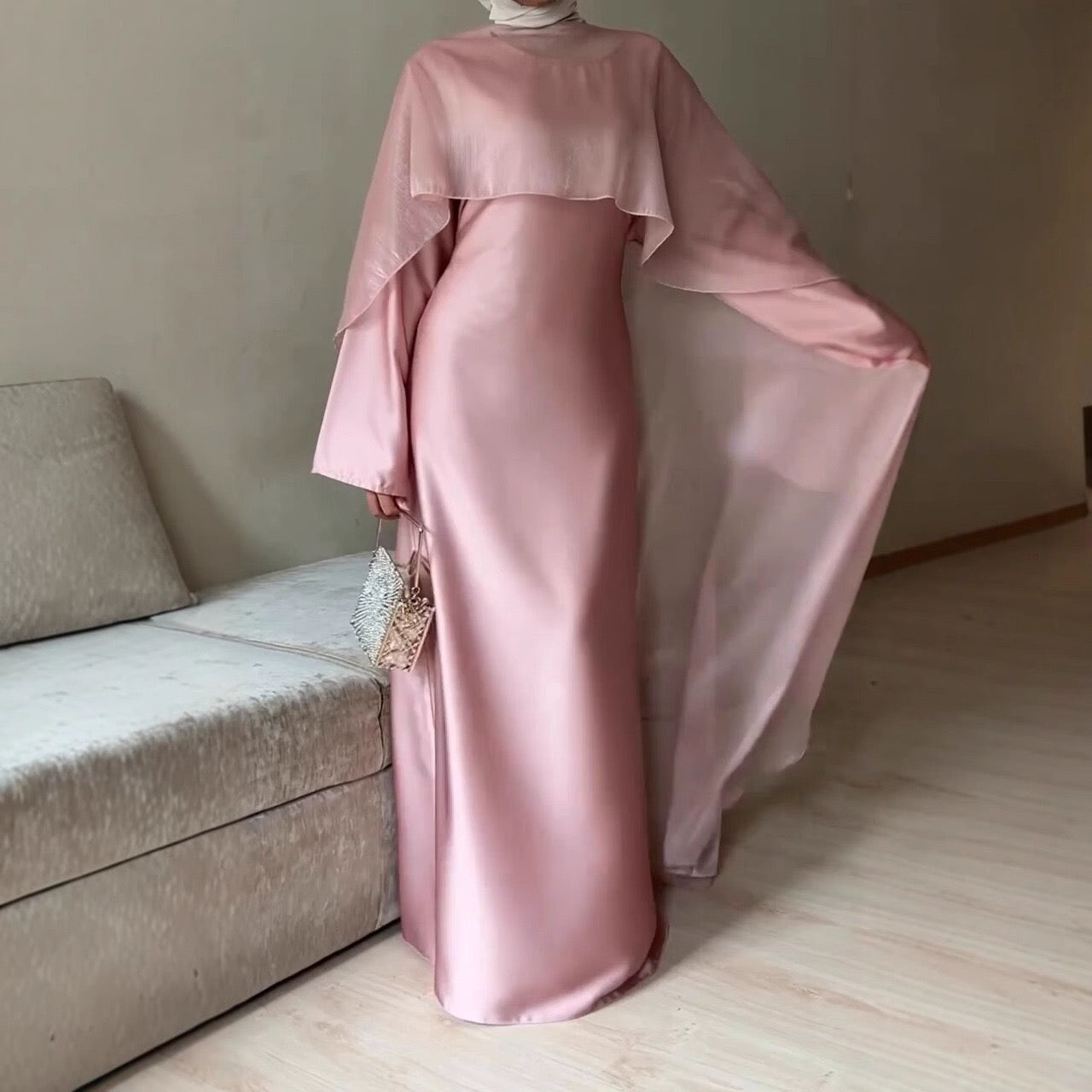 "Satin Rose" Abaya