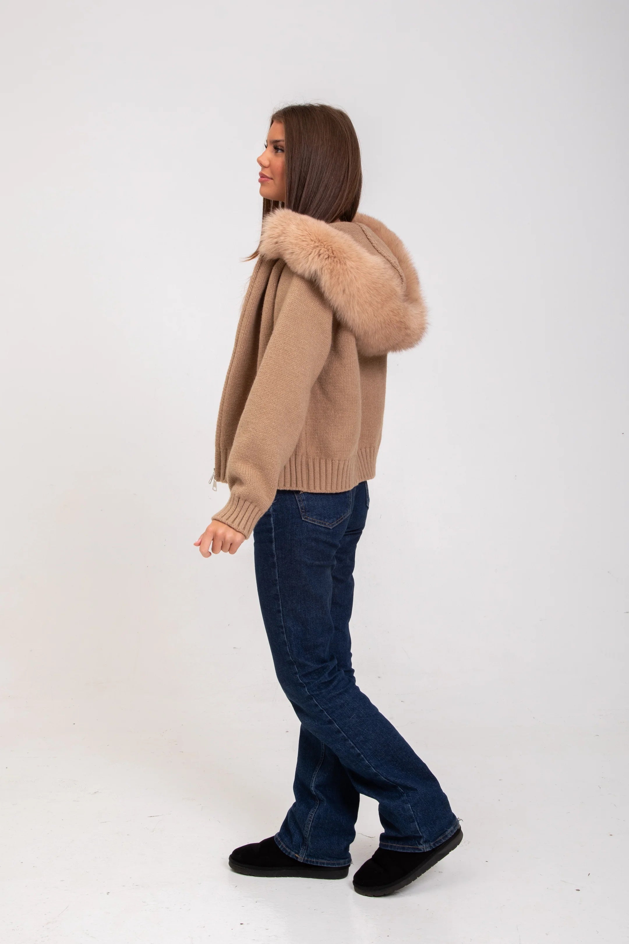 "Emilia" Fur Cardigan